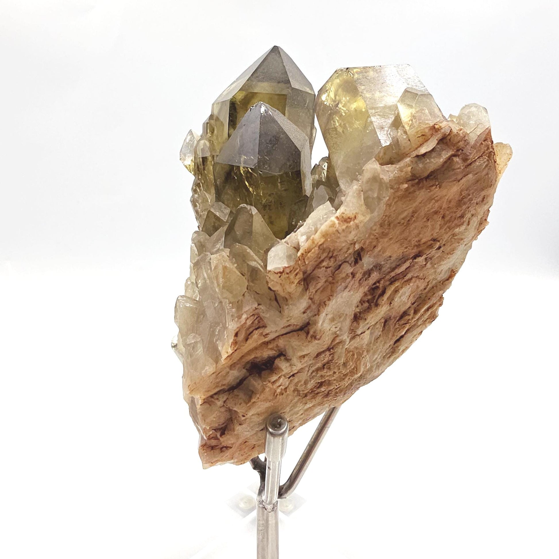 Raw Citrine Cluster with Stand – Abundance, Positivity & Uplifting Solar Energy Crystal, 435g