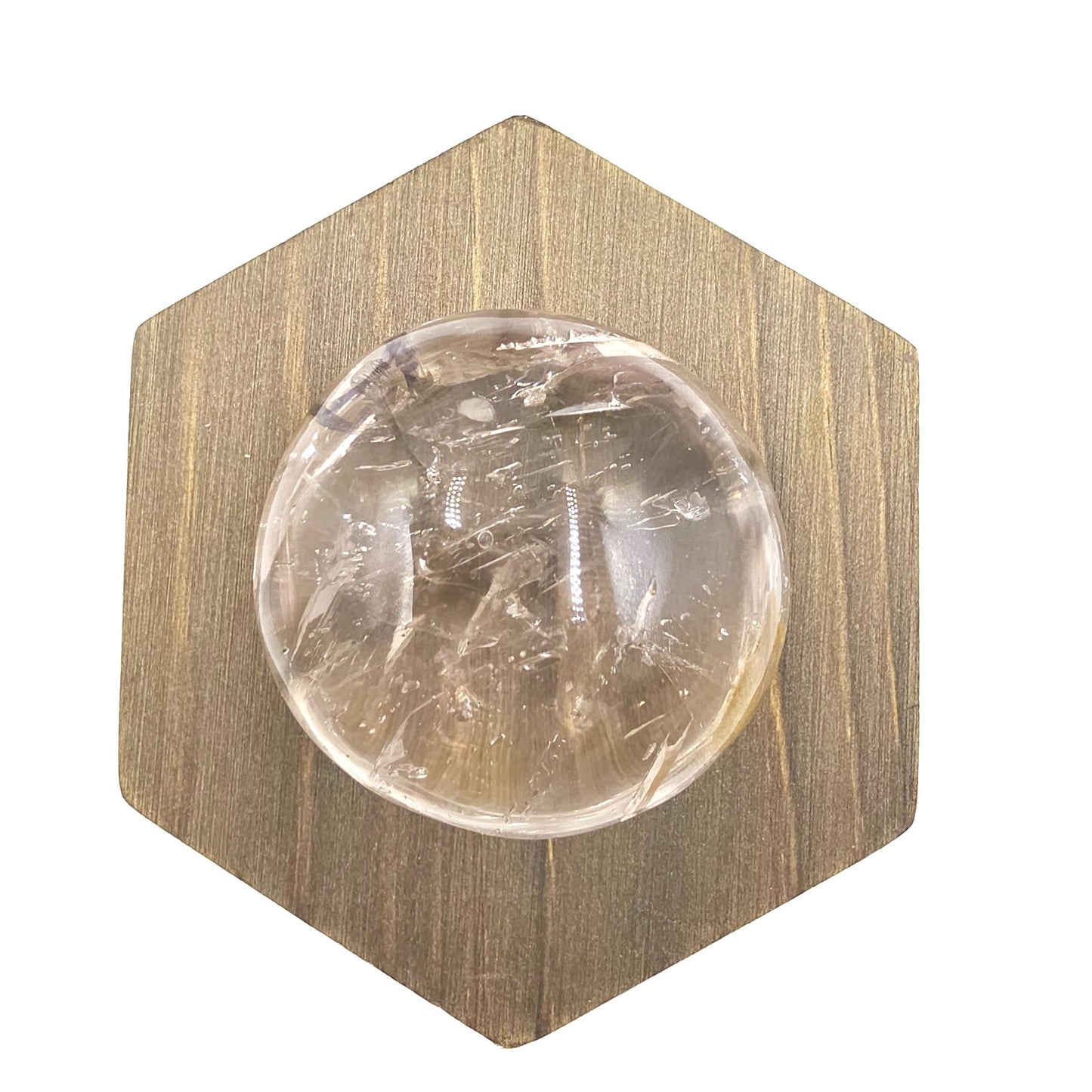 High Grade Enhydro Clear Quartz Palm Stone – 3 Moving Water Bubbles, Natural Rainbows & Amplifying Energy Crystal, 85g