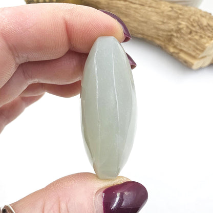 Green Moonstone Palm - Heart Chakra & Emotional Balance Healing Crystal, 50g