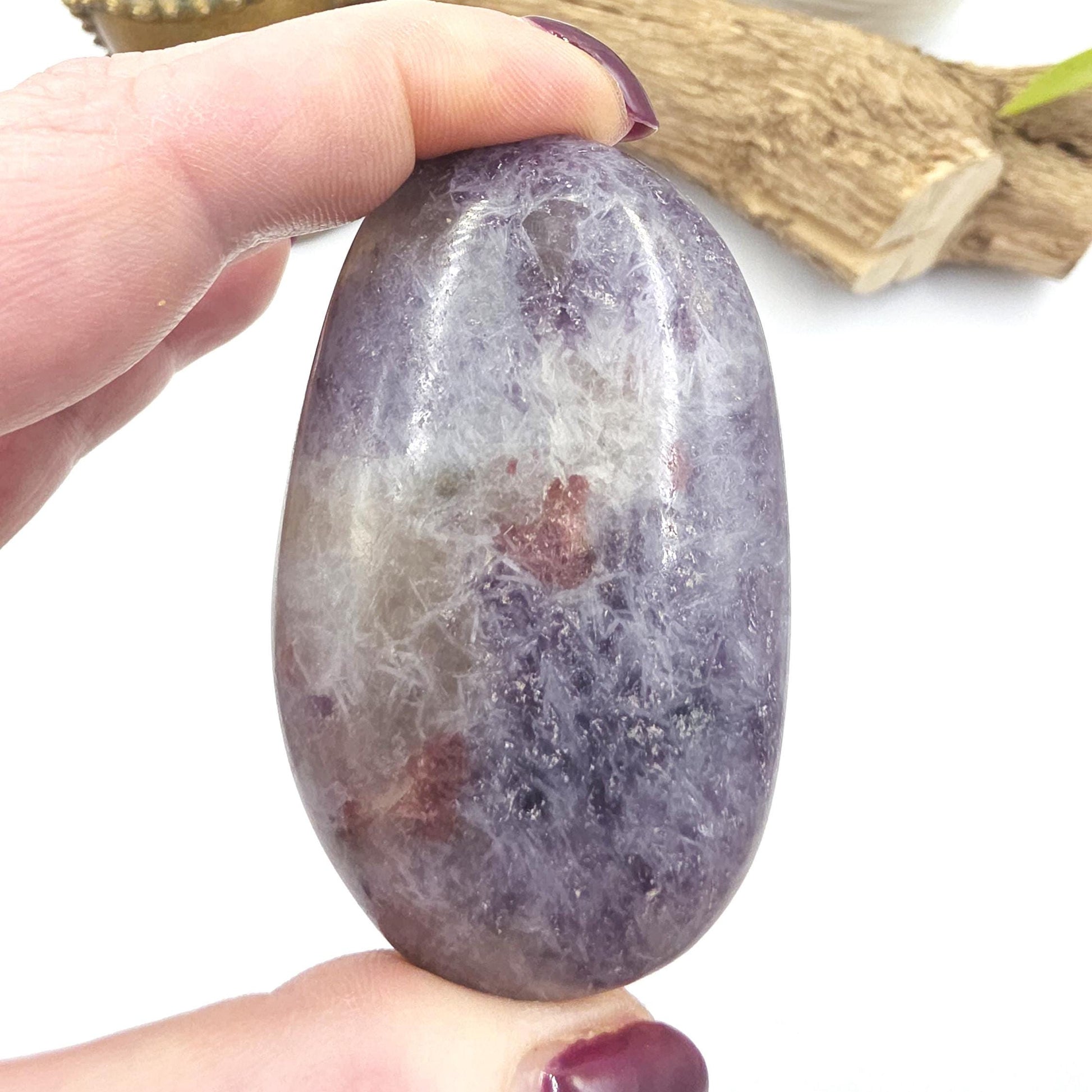 Unicorn Stone Palm Stone (Pegmatite) – Calm, Comfort & Emotional Healing Crystal, 100g
