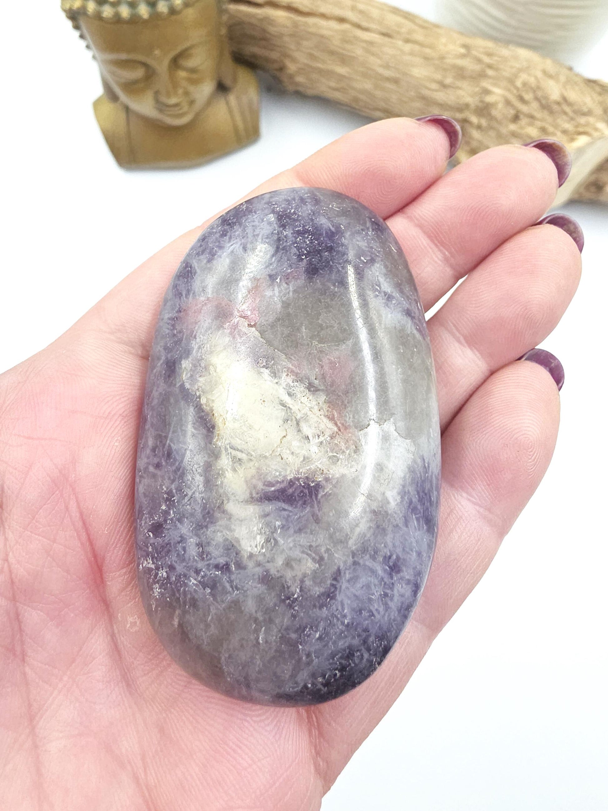 Unicorn Stone Palm Stone (Pegmatite) – Calm, Comfort & Emotional Healing Crystal, 100g
