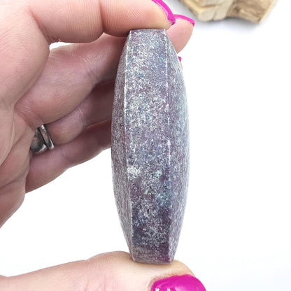 Large Ruby in Fuchsite Palm Stone (UV Reactive) – Heart Healing, Strength & Emotional Balance Crystal, 145g