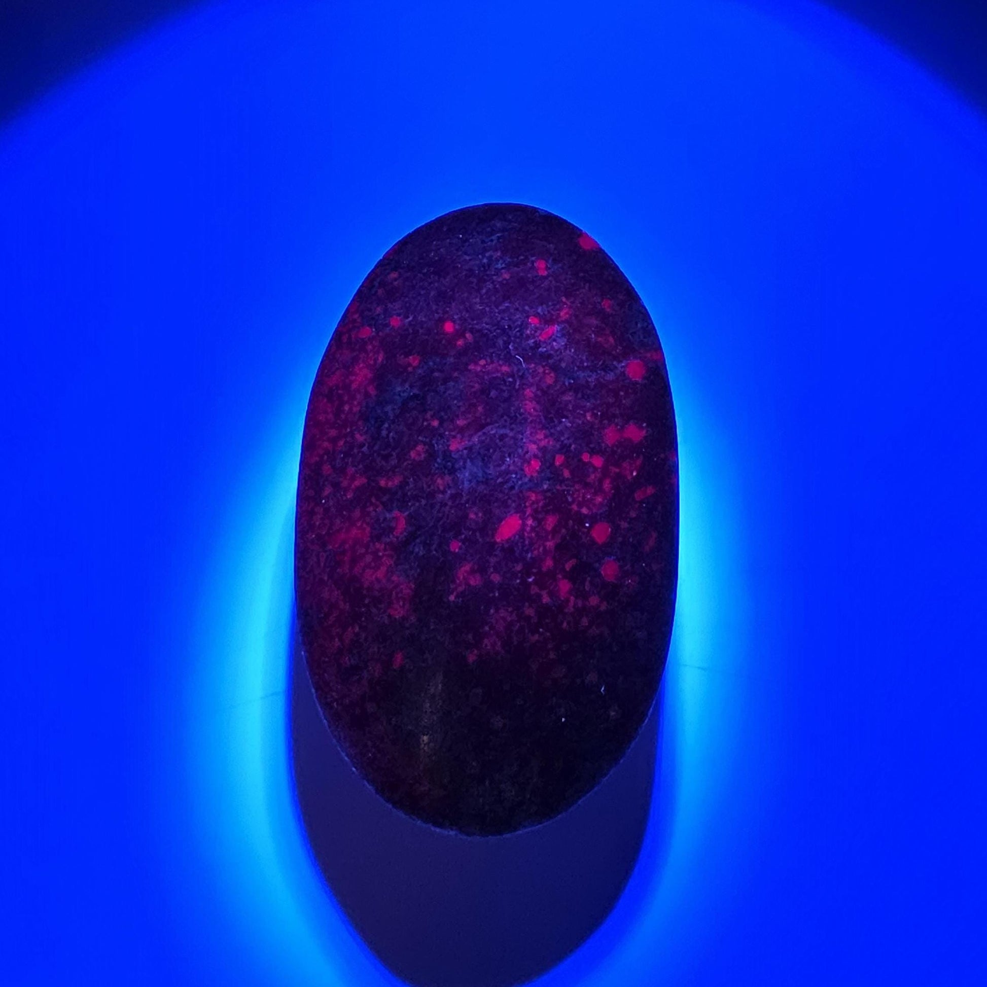 Large Ruby in Fuchsite Palm Stone (UV Reactive) – Heart Healing, Strength & Emotional Balance Crystal, 145g