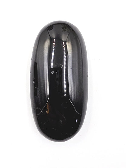 Dark Smoky Quartz Palm Stone – Grounding, Protection & Root Chakra Energy Crystal, 105g