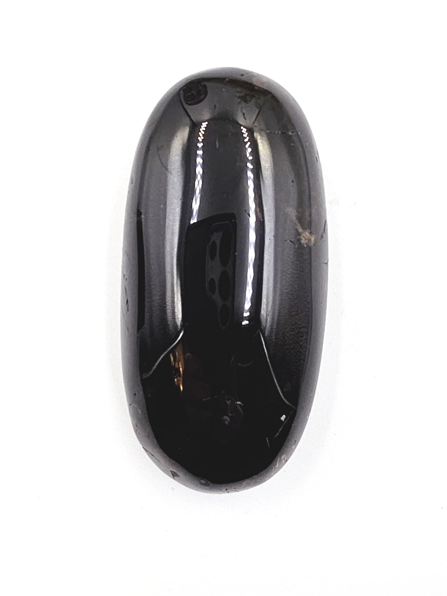 Dark Smoky Quartz Palm Stone – Grounding, Protection & Root Chakra Energy Crystal, 105g