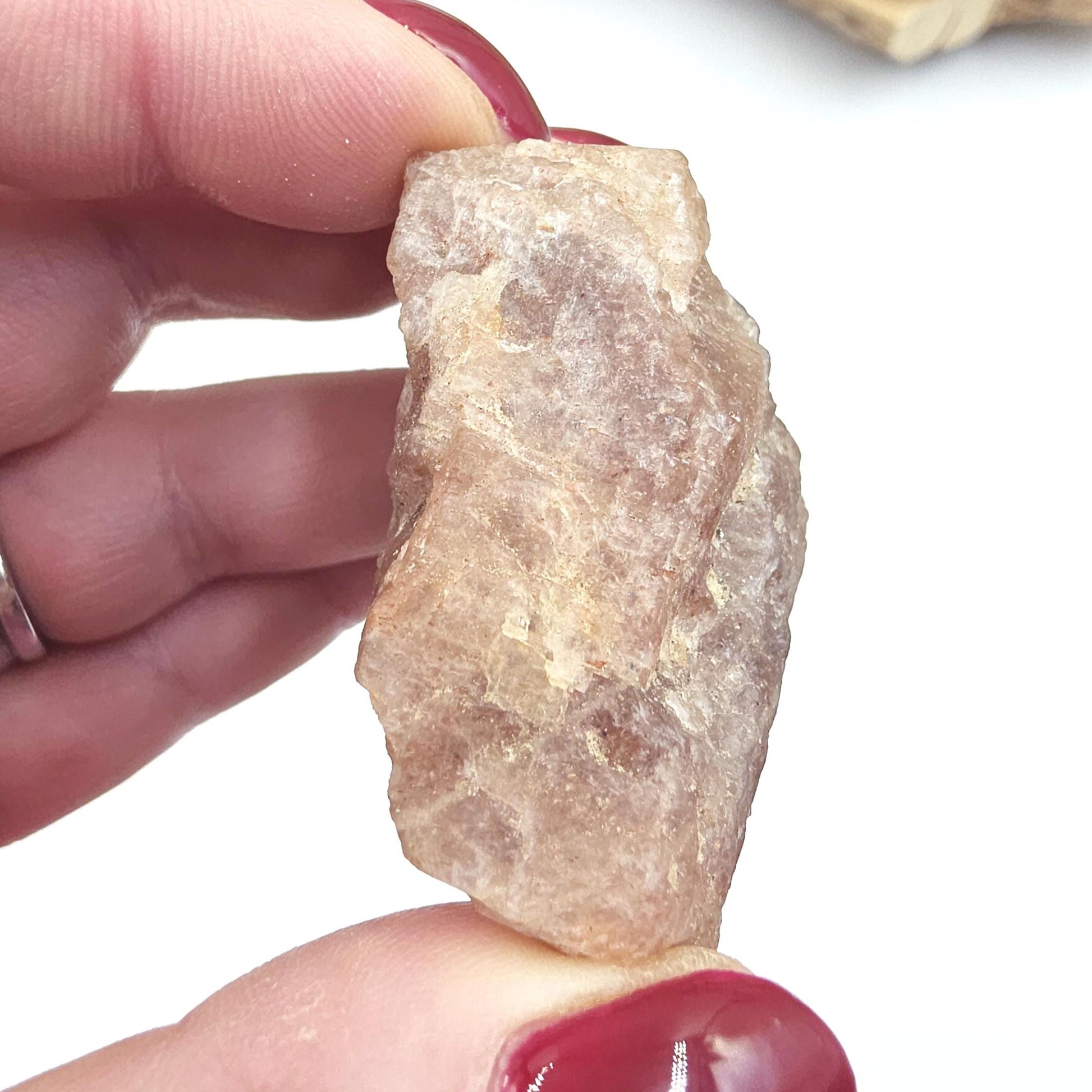 Sparkly Raw Sunstone Specimen – Joy, Confidence & Positive Energy Natural Crystal Piece, 60g