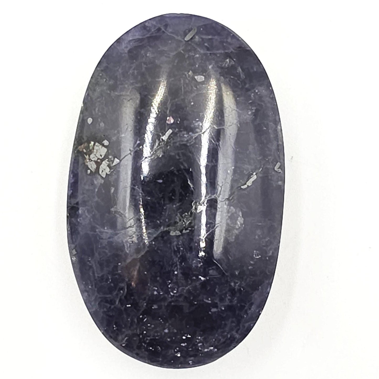 Iolite (Cordierite) Palm Stone – Intuition, Insight & Third Eye Chakra Crystal, 65g
