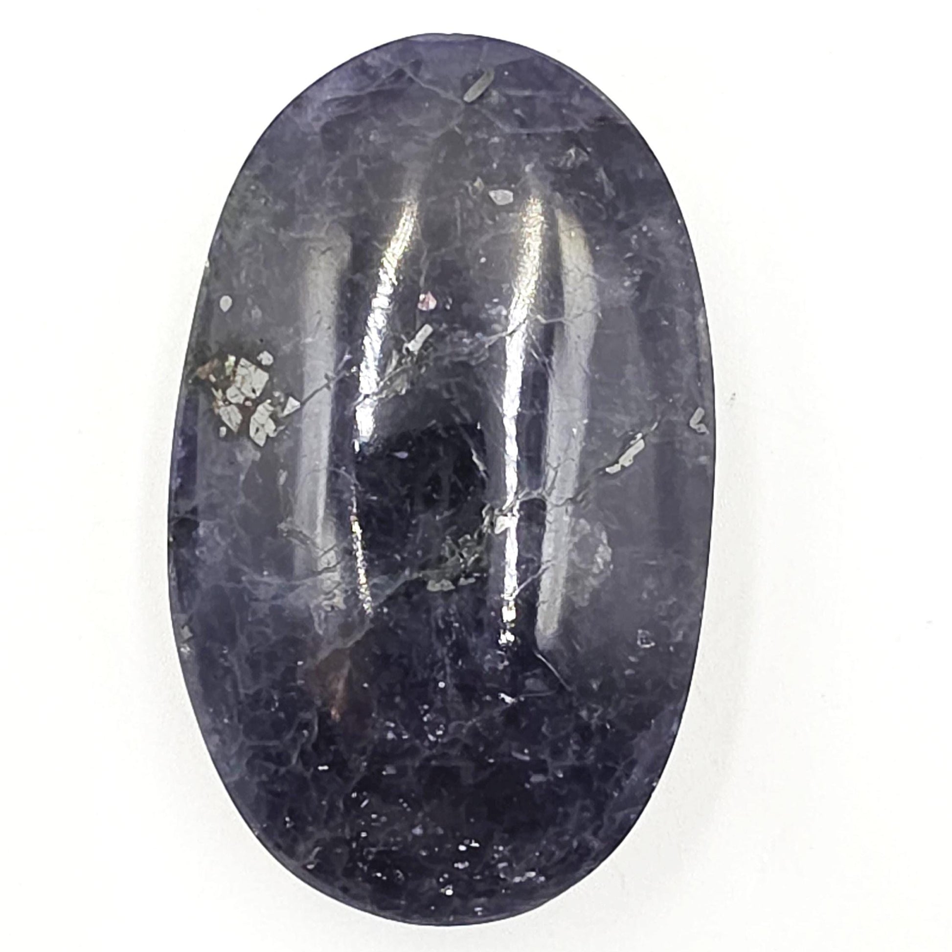 Iolite (Cordierite) Palm Stone – Intuition, Insight & Third Eye Chakra Crystal, 65g