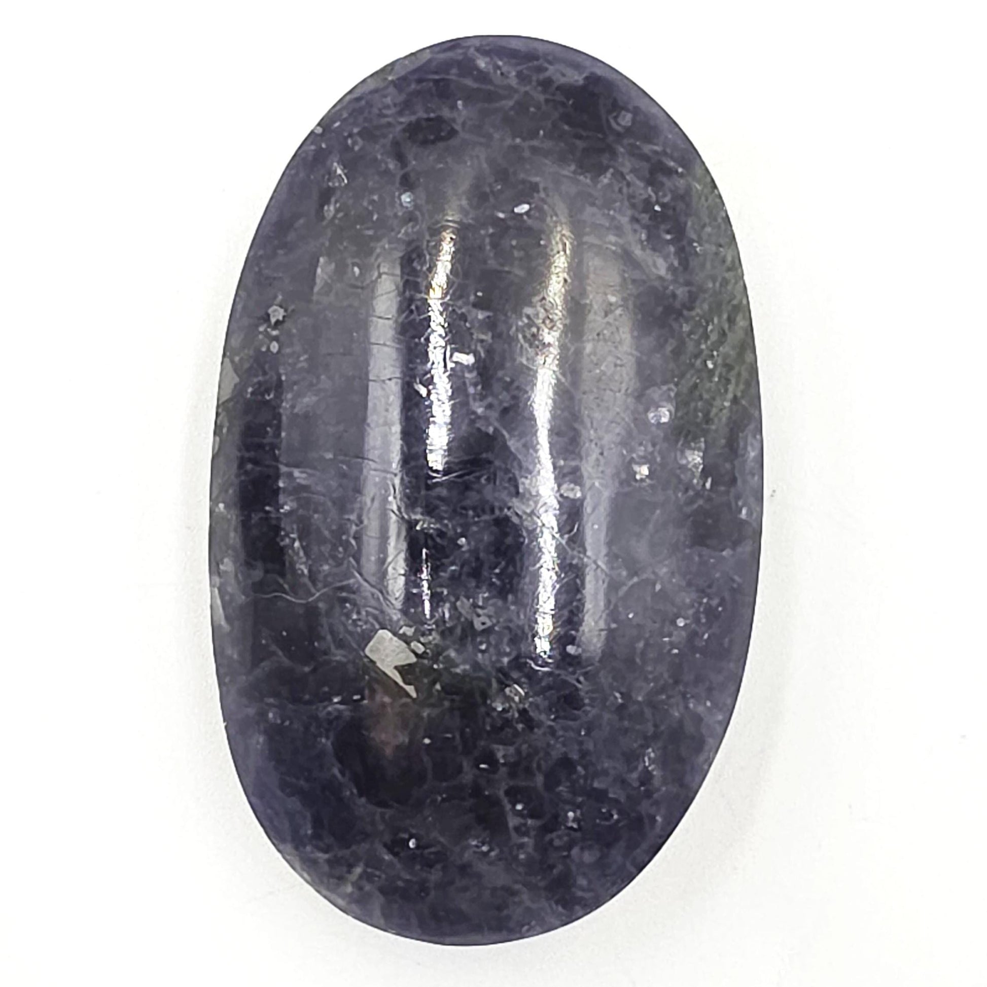 Iolite (Cordierite) Palm Stone – Intuition, Insight & Third Eye Chakra Crystal, 65g