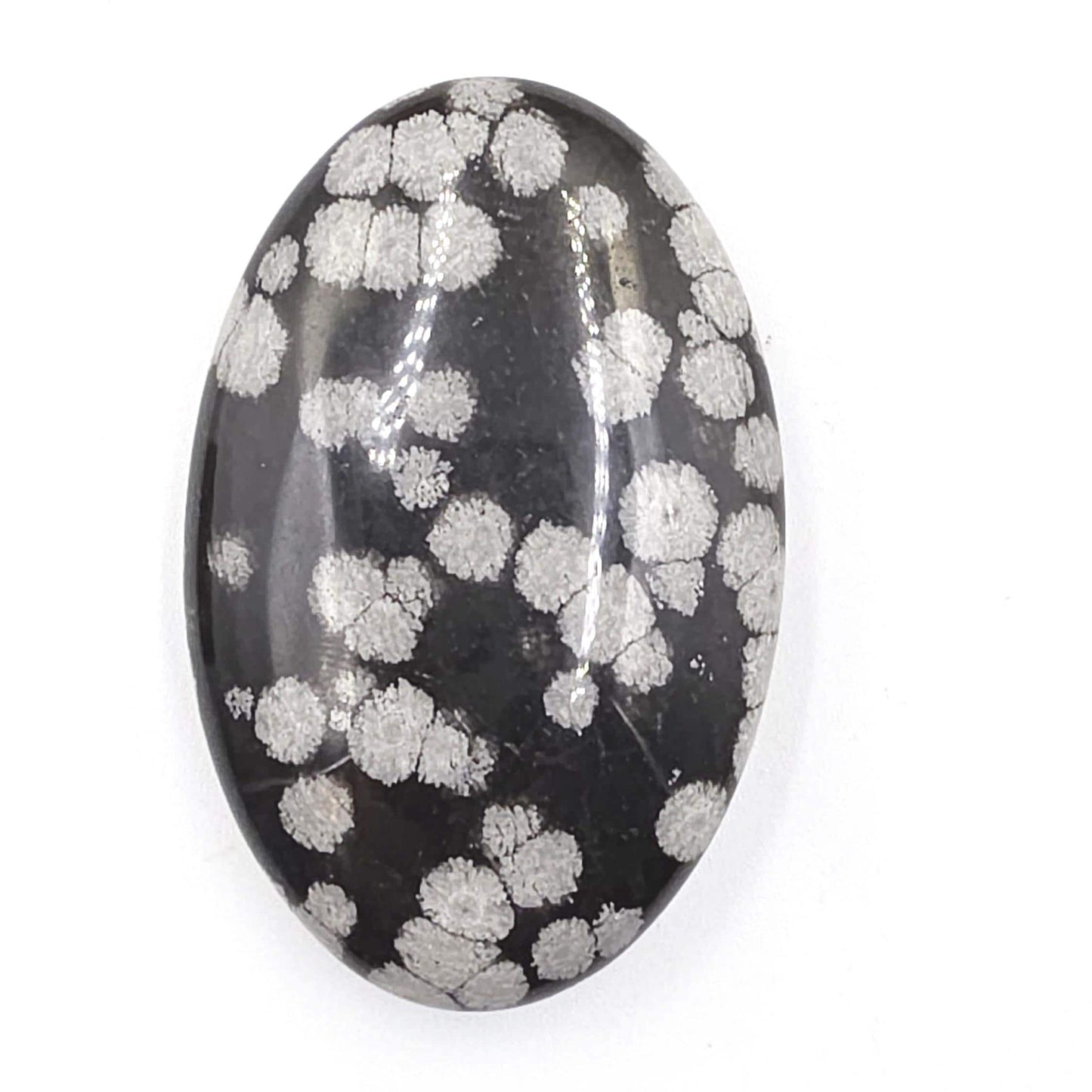 Snowflake Obsidian Palm Stone – Grounding, Protection & Emotional Balance Crystal, 40g