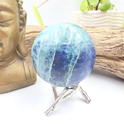 Large Quantum Quattro Sphere – Emotional Healing, Heart Chakra Balance & Spiritual Growth Crystal, 86mm