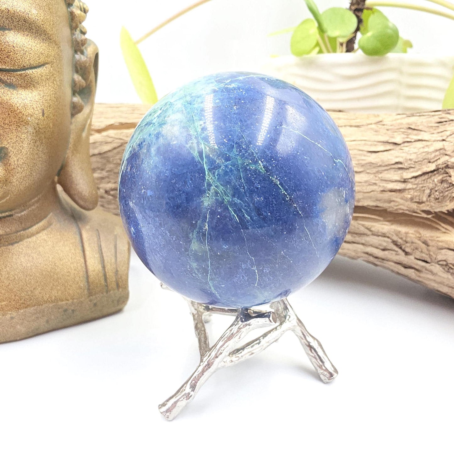 Large Quantum Quattro Sphere – Emotional Healing, Heart Chakra Balance & Spiritual Growth Crystal, 86mm