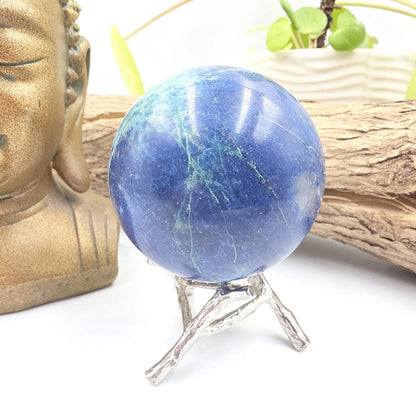 Large Quantum Quattro Sphere – Emotional Healing, Heart Chakra Balance & Spiritual Growth Crystal, 86mm