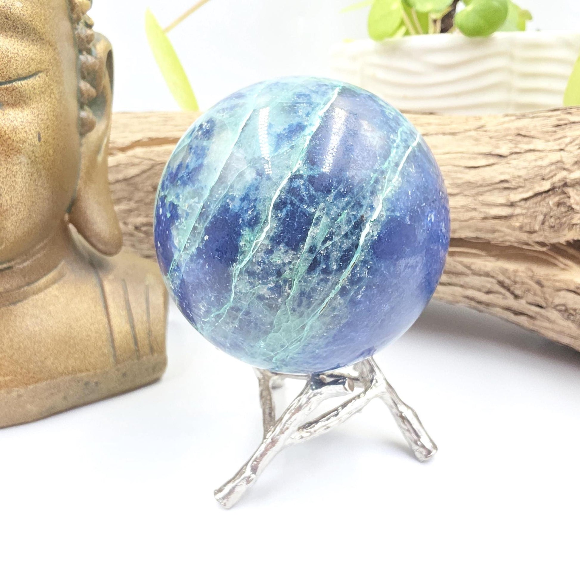 Large Quantum Quattro Sphere – Emotional Healing, Heart Chakra Balance & Spiritual Growth Crystal, 86mm