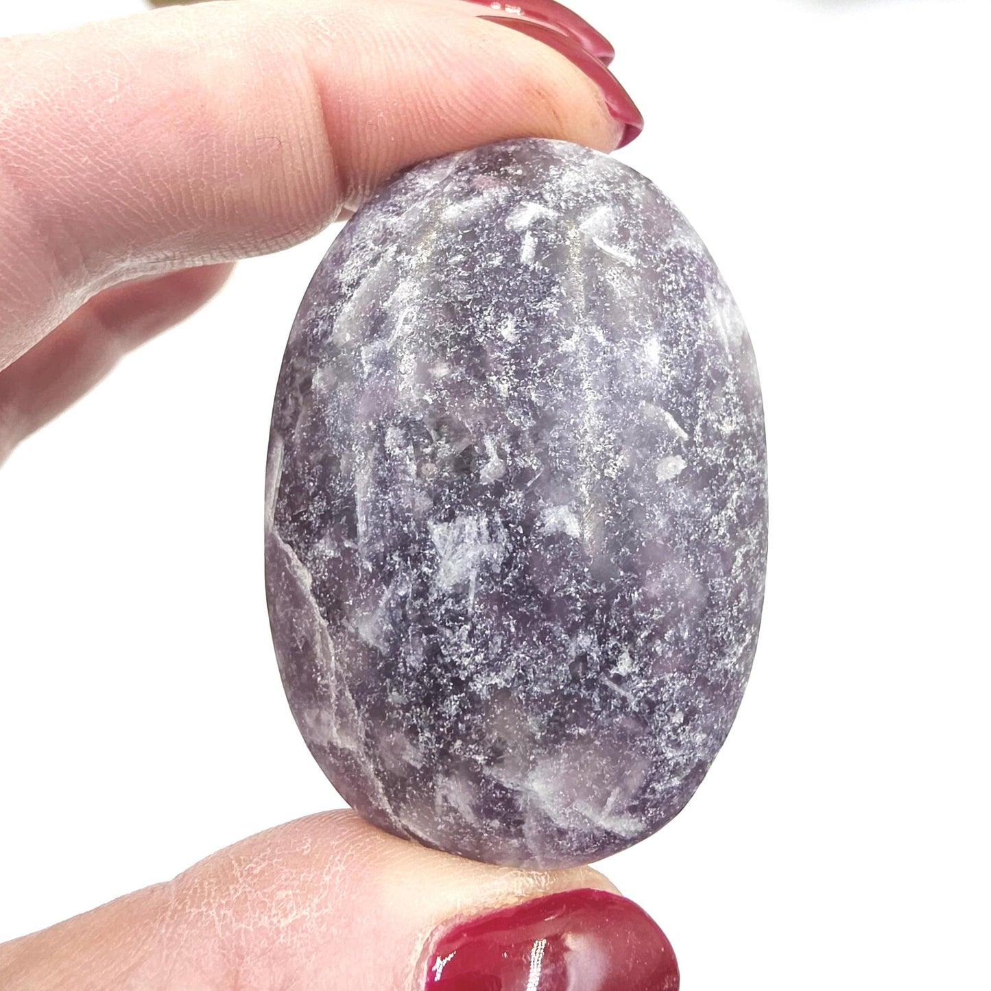Unicorn Stone (Pegmatite) Palm Stone – Emotional Healing, Intuition & Heart Chakra Crystal, 55g