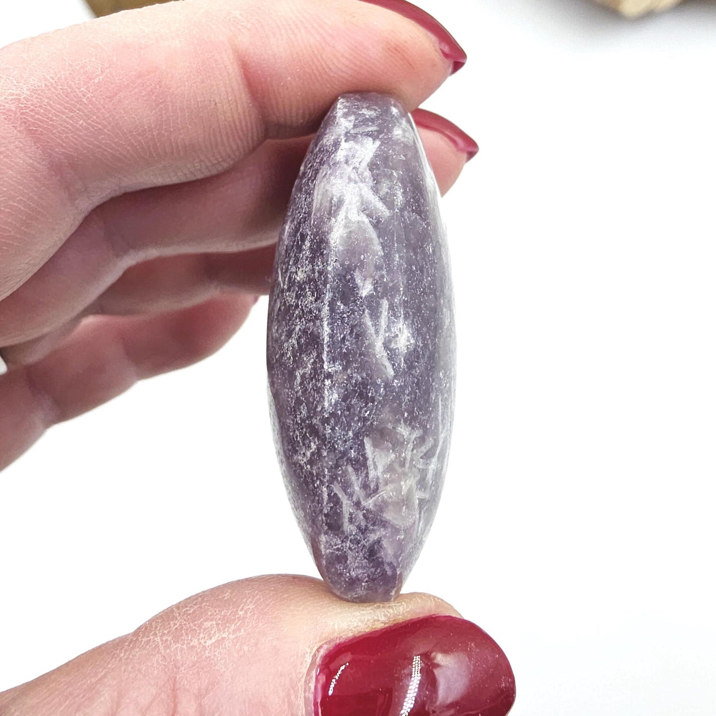 Unicorn Stone (Pegmatite) Palm Stone – Emotional Healing, Intuition & Heart Chakra Crystal, 55g
