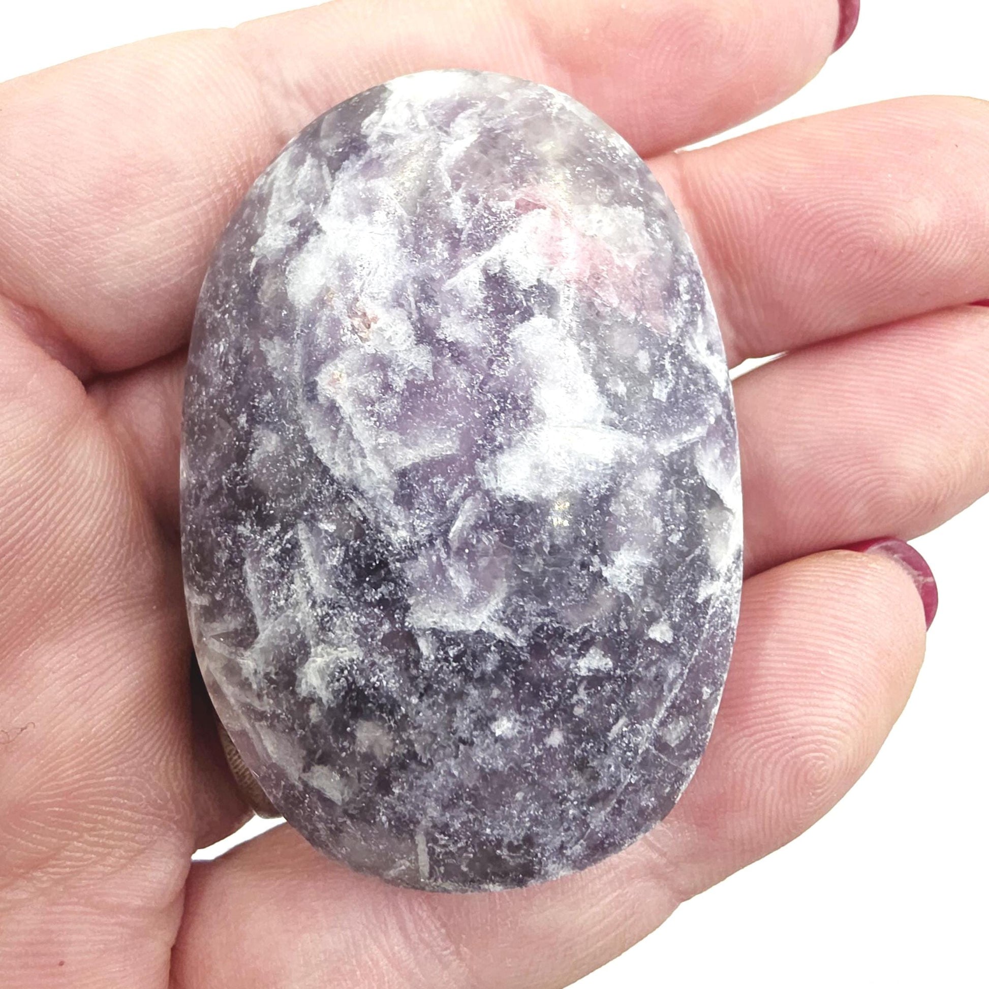 Unicorn Stone (Pegmatite) Palm Stone – Emotional Healing, Intuition & Heart Chakra Crystal, 55g
