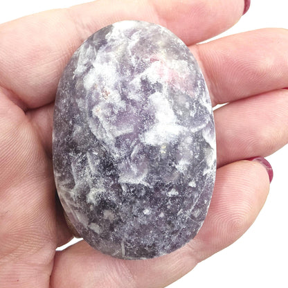 Unicorn Stone (Pegmatite) Palm Stone – Emotional Healing, Intuition & Heart Chakra Crystal, 55g