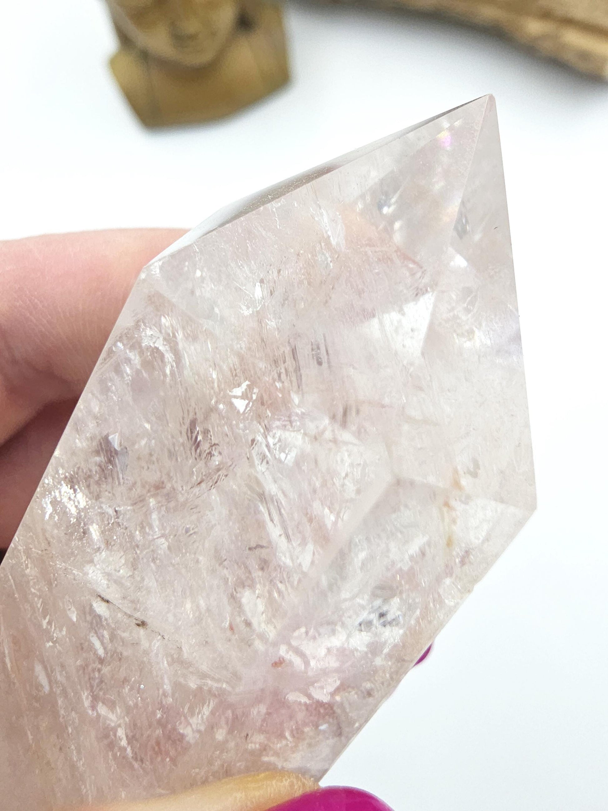 Pink Himalyan Quartz Tower – Heart Chakra, High Vibration & Spiritual Awakening Crystal, 145g