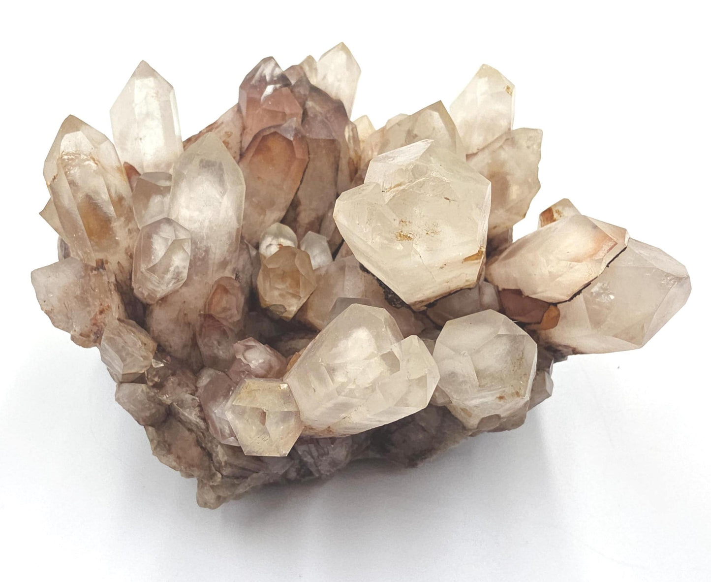 Large Raw Fire Quartz Cluster – Strength, Confidence & Root Chakra Energy Crystal, 1280g