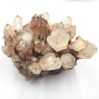Large Raw Fire Quartz Cluster – Strength, Confidence & Root Chakra Energy Crystal, 1280g