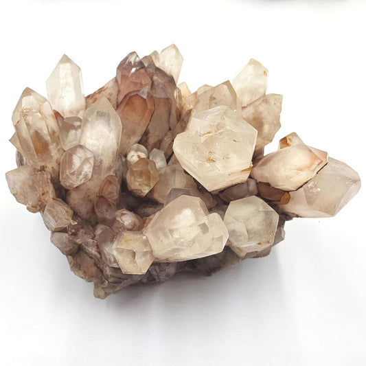 Large Raw Fire Quartz Cluster – Strength, Confidence & Root Chakra Energy Crystal, 1280g