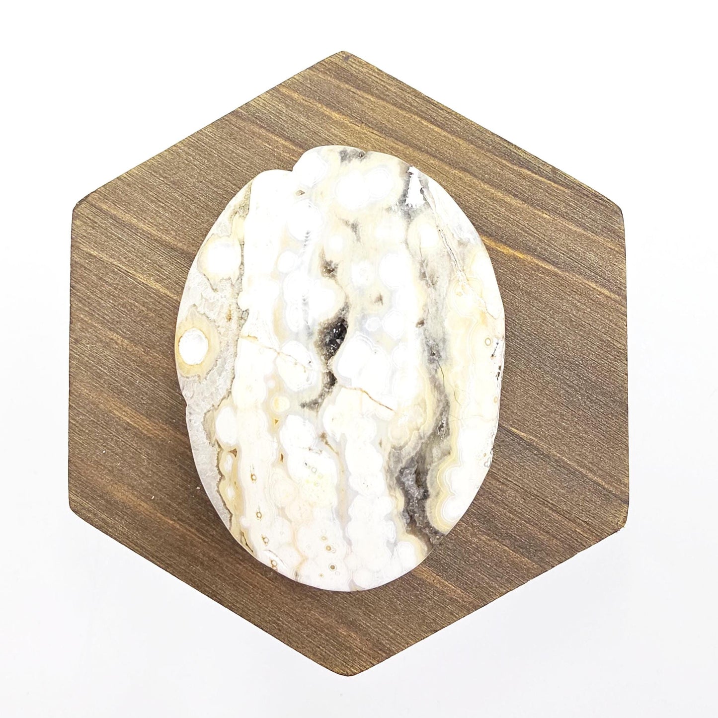 Orbicular Ocean Jasper Palm - Joy & Renewal Healing Crystal, 65g
