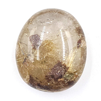 Golden Rutile Palm Stone – Manifestation, Clarity & High-Vibration Energy Crystal, 65g
