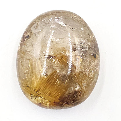 Golden Rutile Palm Stone – Manifestation, Clarity & High-Vibration Energy Crystal, 65g