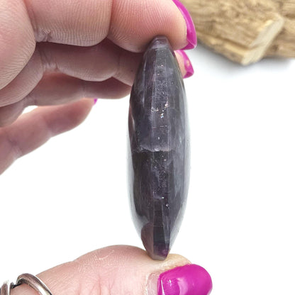 Cordierite (Iolite) Palm Stone – Intuition, Insight & Third Eye Chakra Crystal, 50g