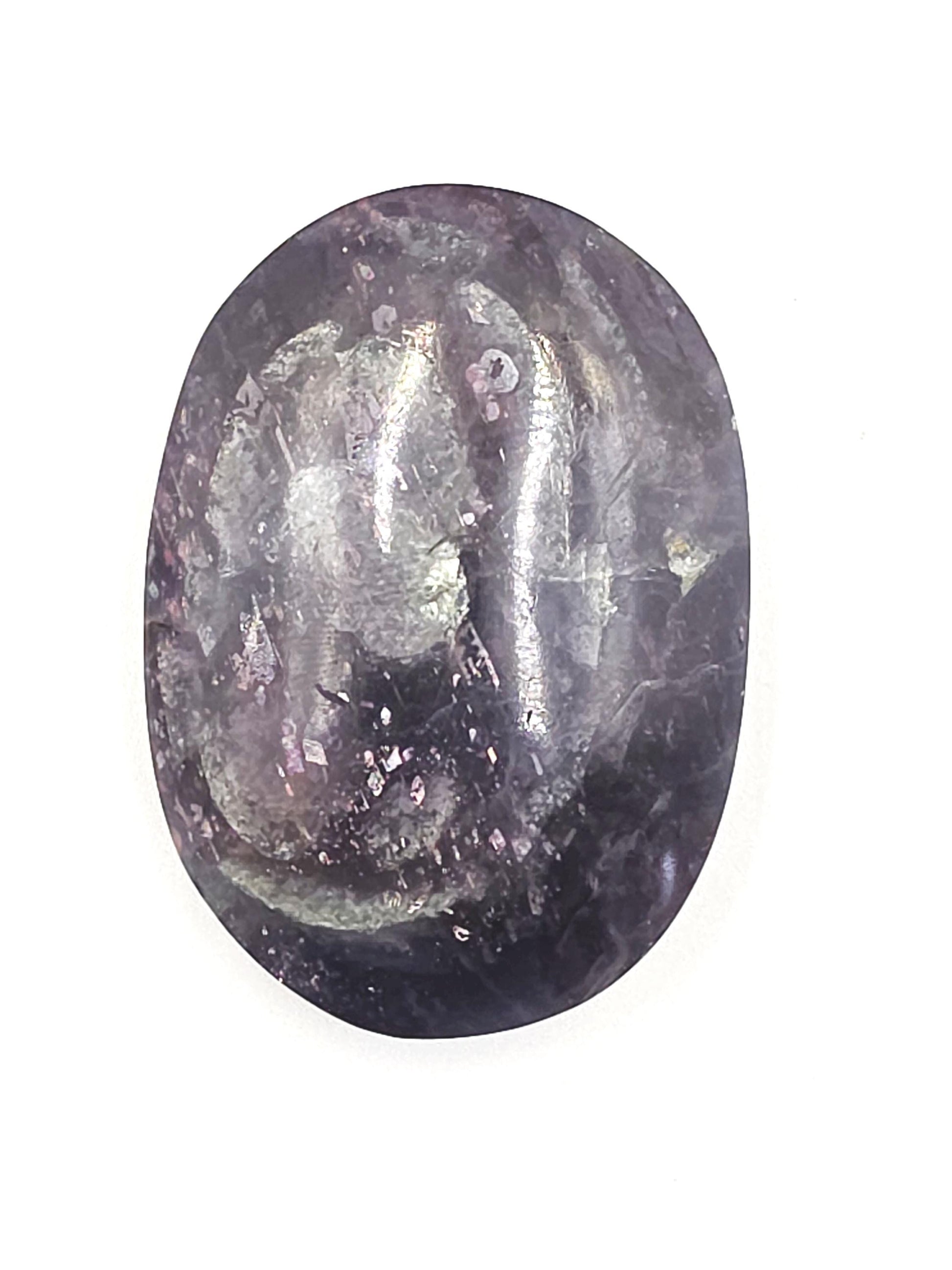 Cordierite (Iolite) Palm Stone – Intuition, Insight & Third Eye Chakra Crystal, 50g