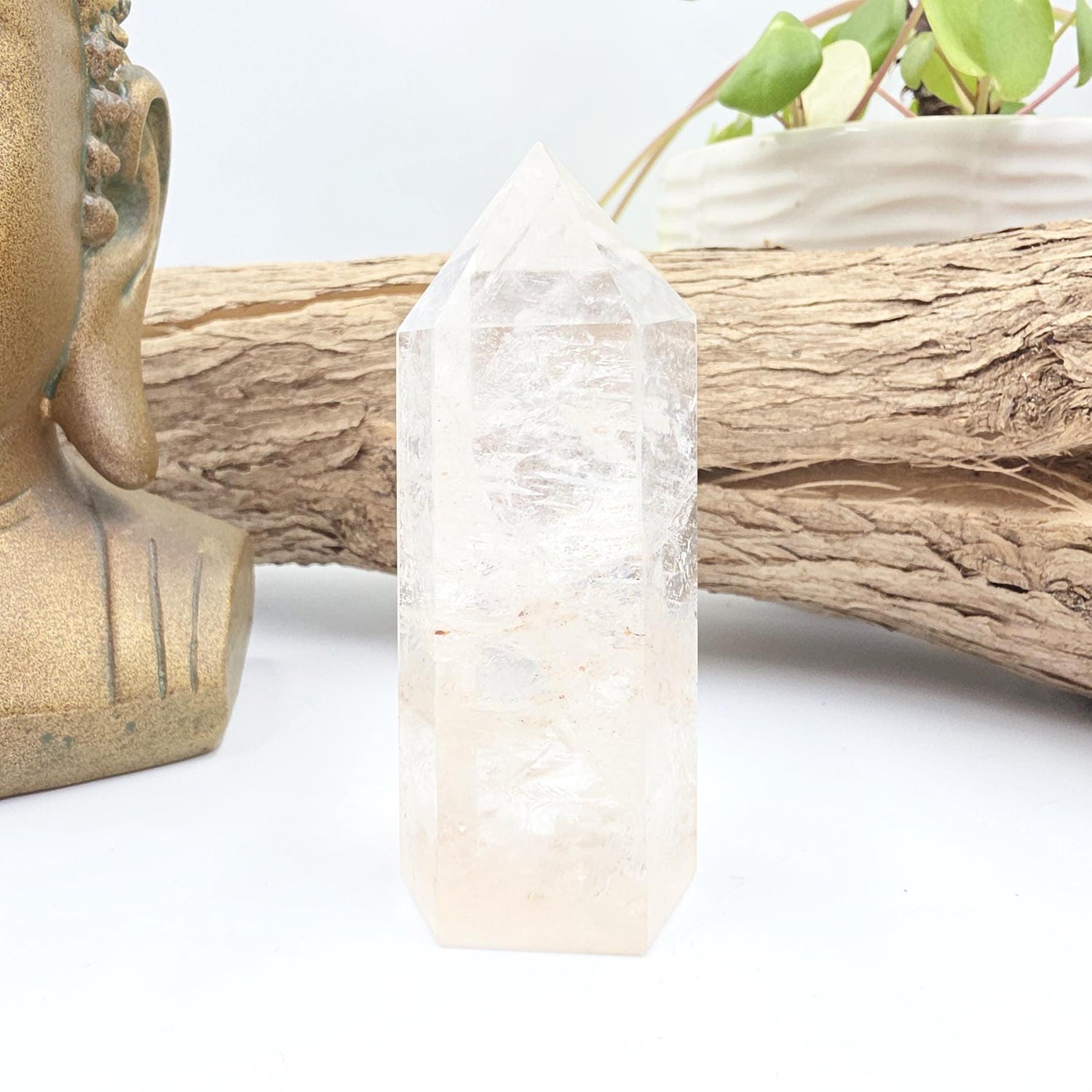 Pink Azeztulite Tower – Heart Chakra, High Vibration & Spiritual Awakening Crystal, 145g