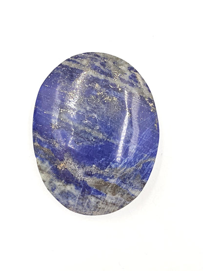 Large Lapis Lazuli Palm Stone - Wisdom & Truth Third Eye Chakra Crystal - 110g