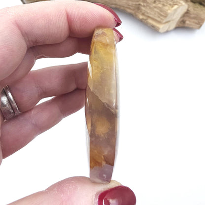 Golden Healer Palm Stone – Deep Healing & Spiritual Balance Crystal, 75g
