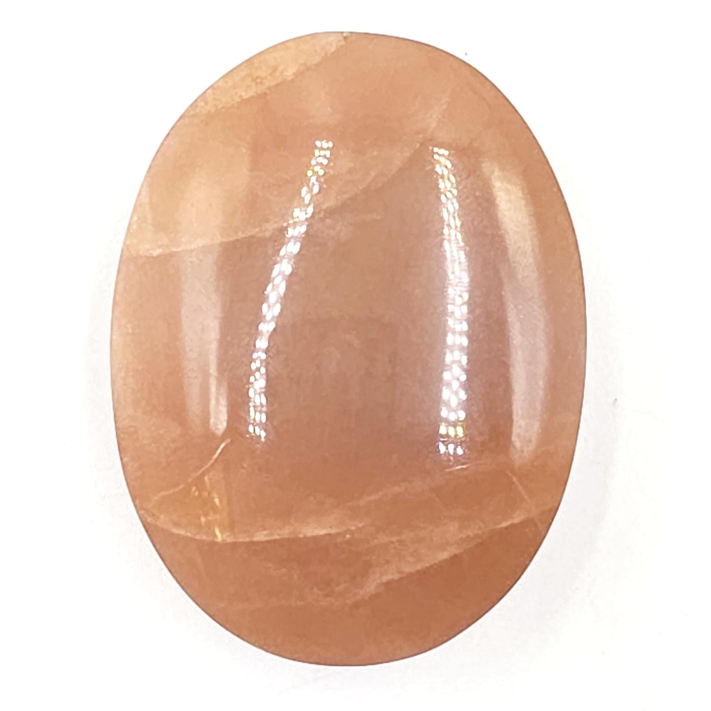 High Grade Peach Moonstone with Gold Sunstone Palm Stone – Intuition, Joy & Sacral Chakra Crystal, 95g
