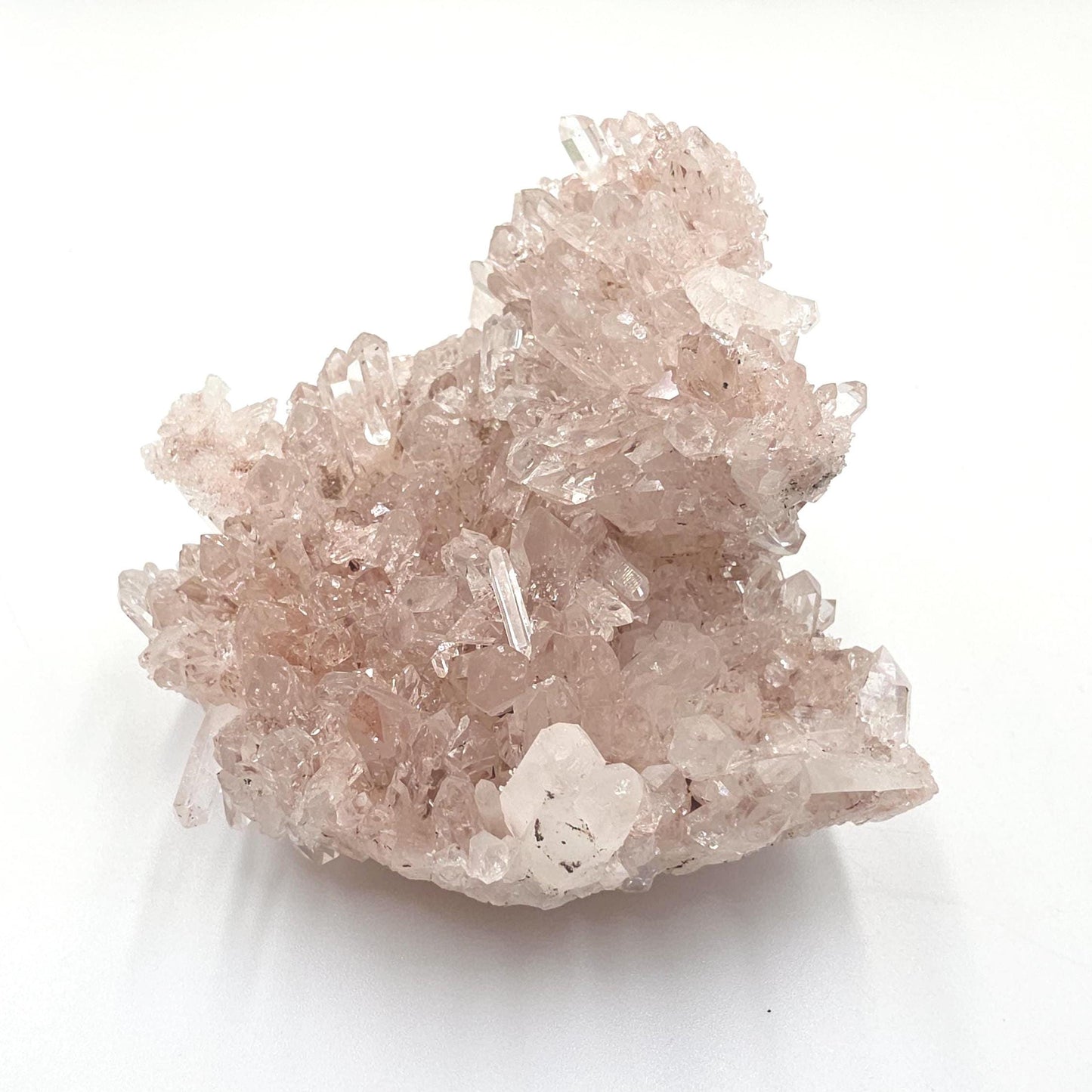 Rare Sparkly Pink Lemurian Quartz Cluster – Spiritual Awakening, Healing & Energy Amplification Crystal, 275g