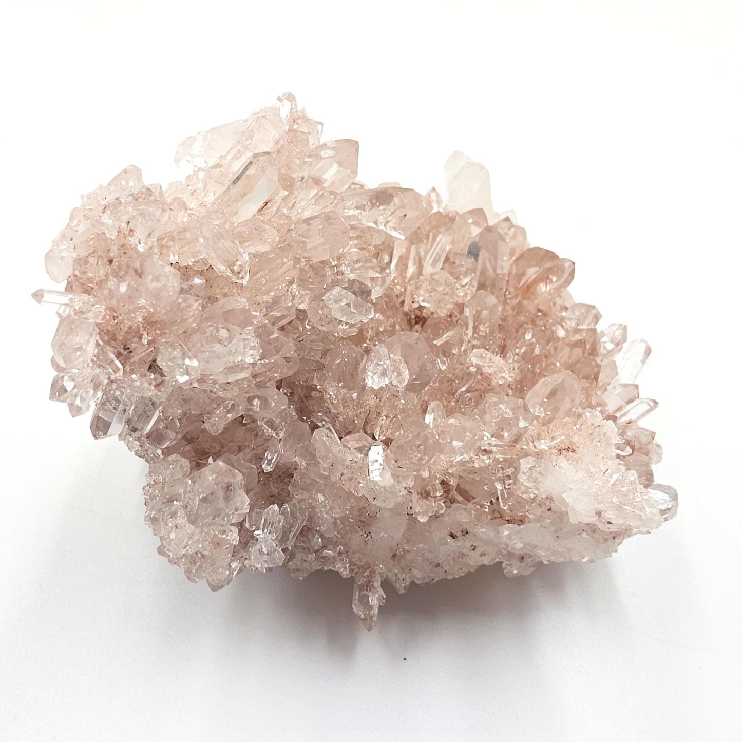 Rare Sparkly Pink Lemurian Quartz Cluster – Spiritual Awakening, Healing & Energy Amplification Crystal, 275g
