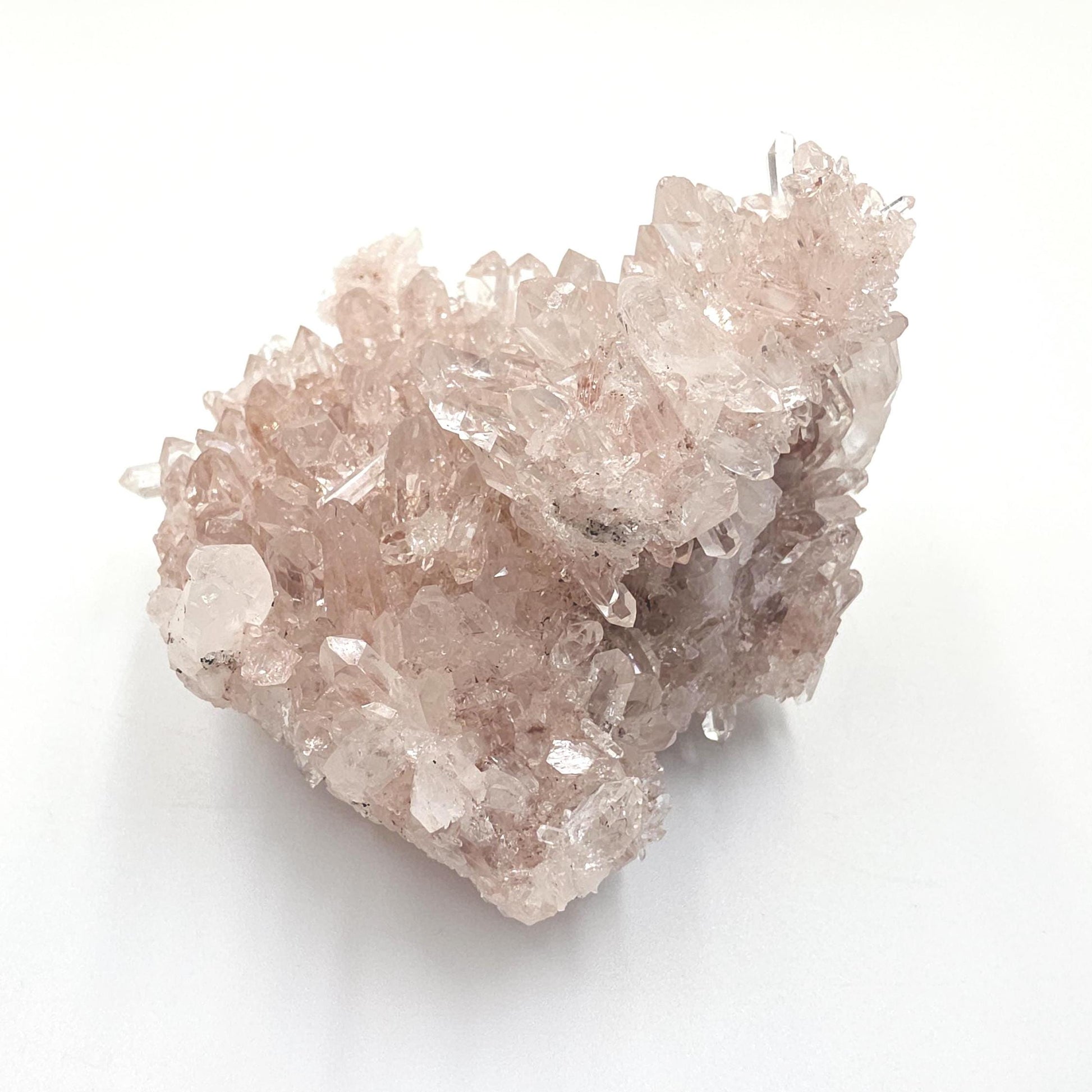 Rare Sparkly Pink Lemurian Quartz Cluster – Spiritual Awakening, Healing & Energy Amplification Crystal, 275g