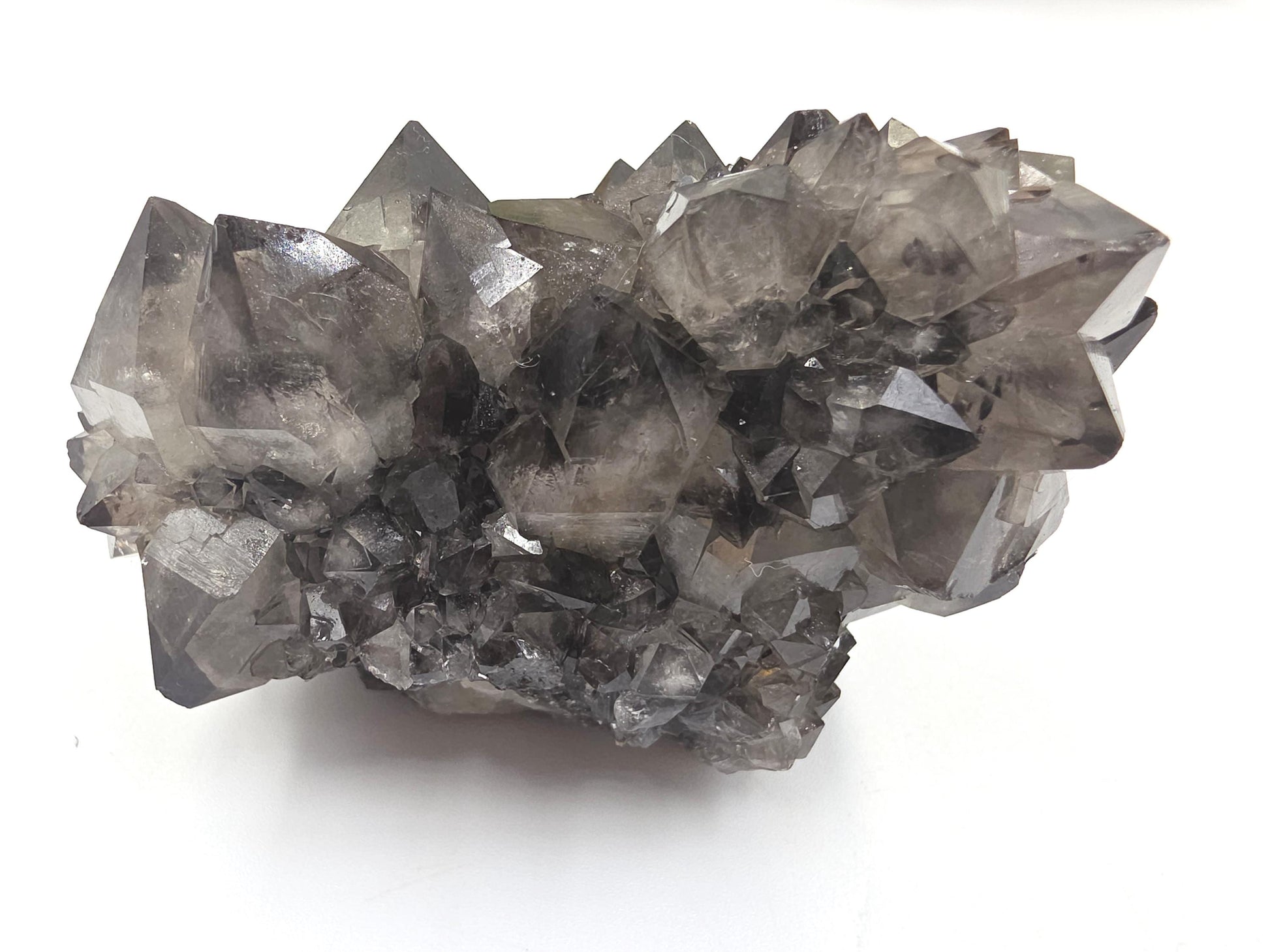 Large Rare Black Spirit Quartz Cluster - Protective & Spiritual Growth Crystal - 235g