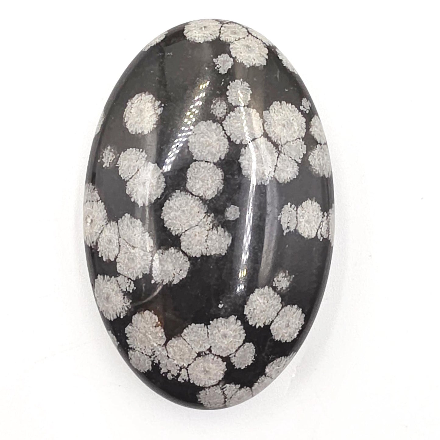 Snowflake Obsidian Palm Stone – Grounding, Protection & Emotional Balance Crystal, 40g