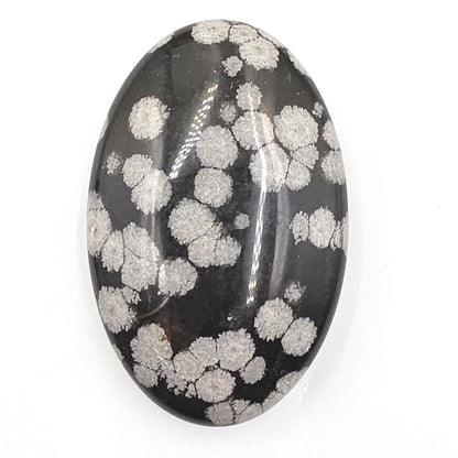 Snowflake Obsidian Palm Stone – Grounding, Protection & Emotional Balance Crystal, 40g