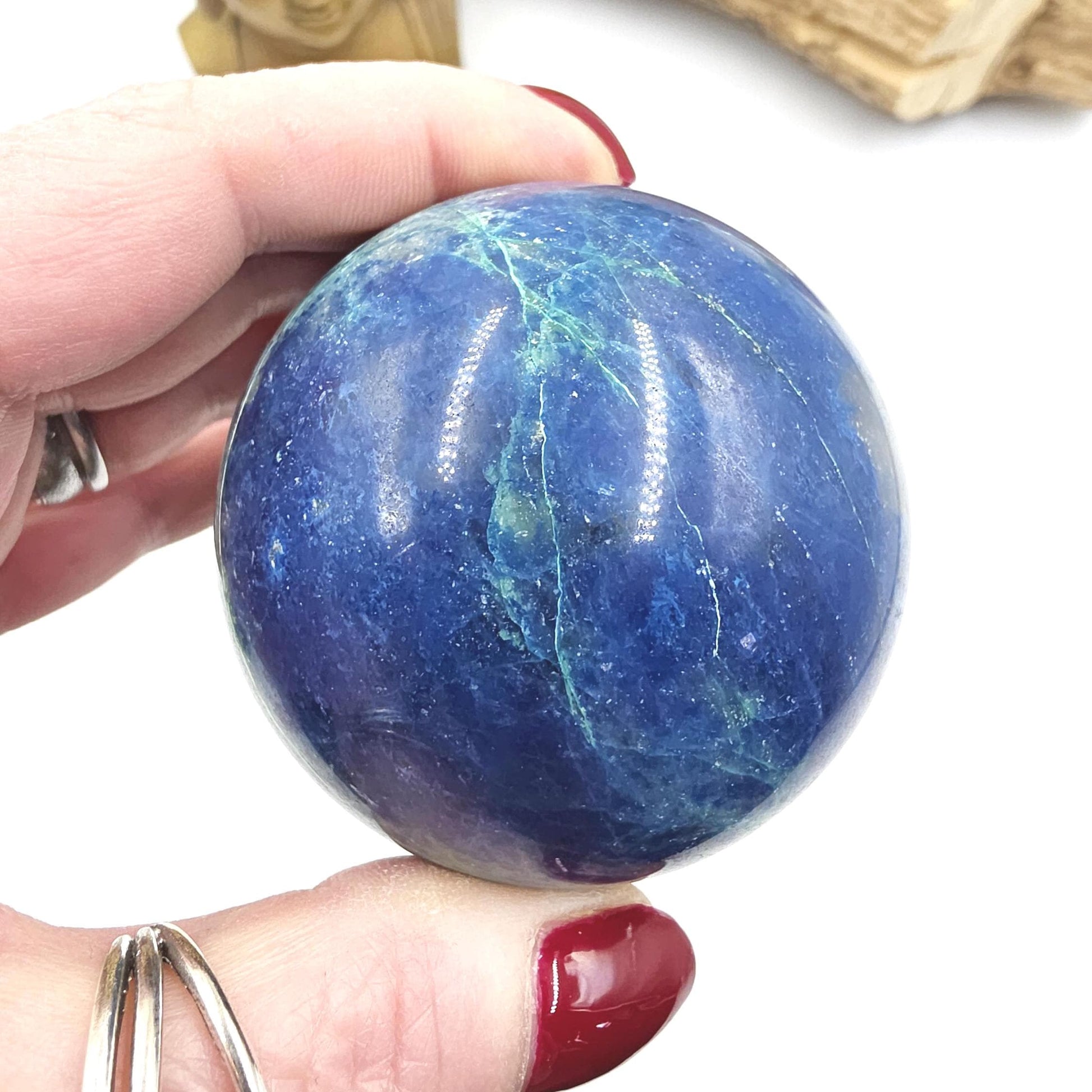 Large Quantum Quattro Sphere – Emotional Healing, Heart Chakra Balance & Spiritual Growth Crystal, 86mm