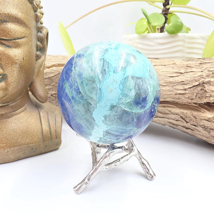 Large Quantum Quattro Sphere – Emotional Healing, Heart Chakra Balance & Spiritual Growth Crystal, 86mm