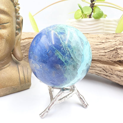 Large Quantum Quattro Sphere – Emotional Healing, Heart Chakra Balance & Spiritual Growth Crystal, 86mm