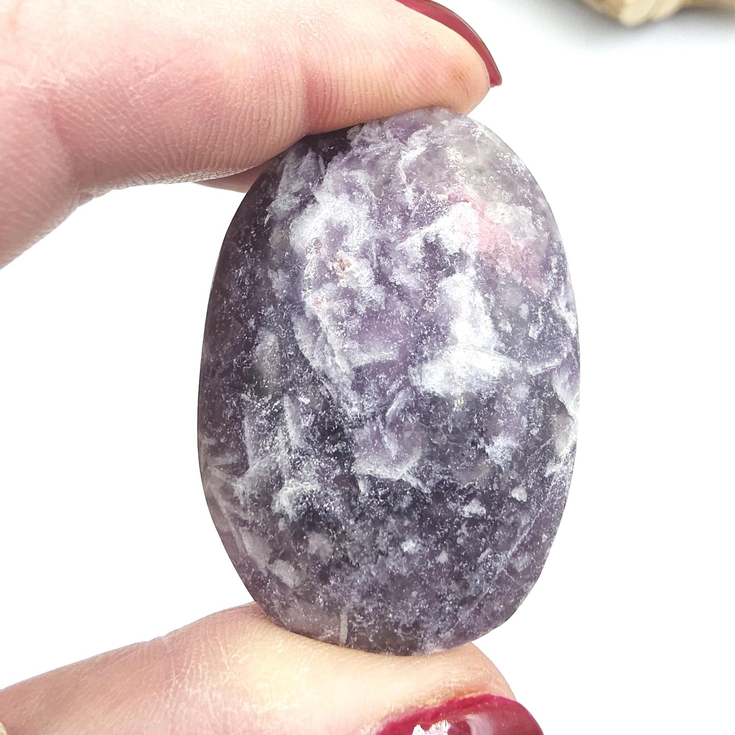 Unicorn Stone (Pegmatite) Palm Stone – Emotional Healing, Intuition & Heart Chakra Crystal, 55g