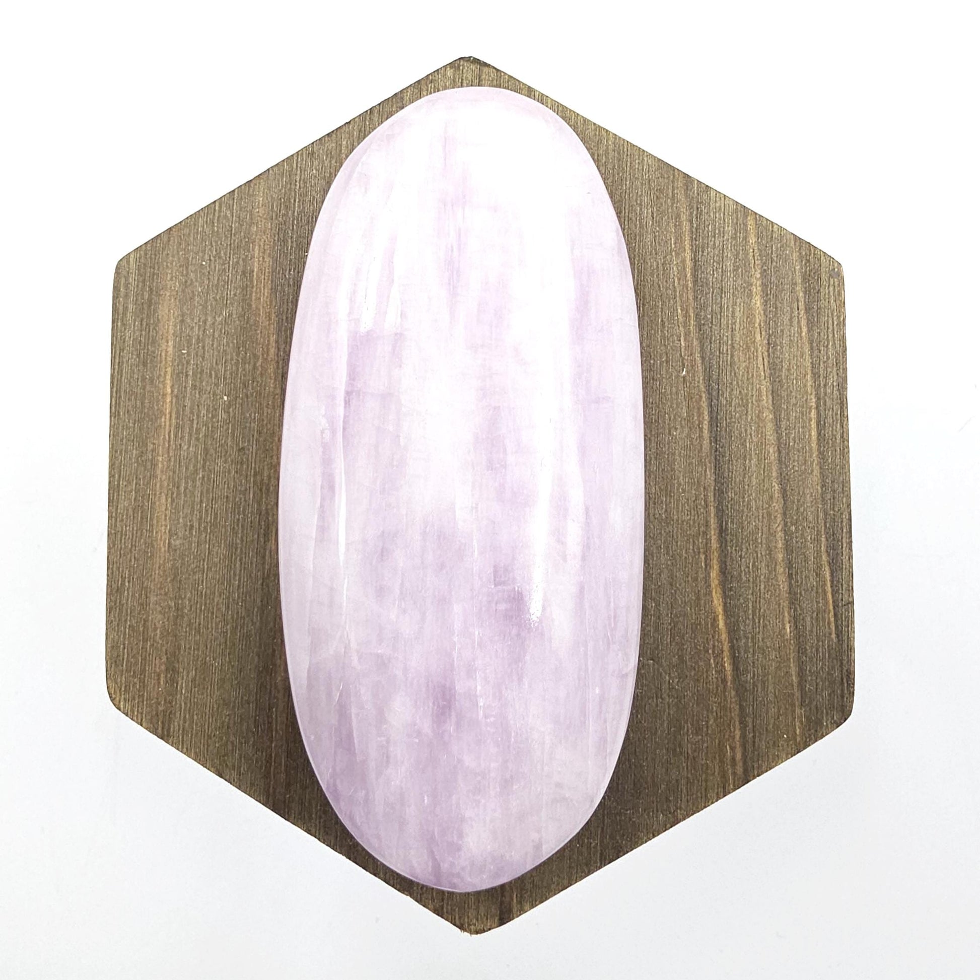 Large Kunzite Crystal Palm Stone - Heart Chakra & Emotional Healing Crystal - 90g