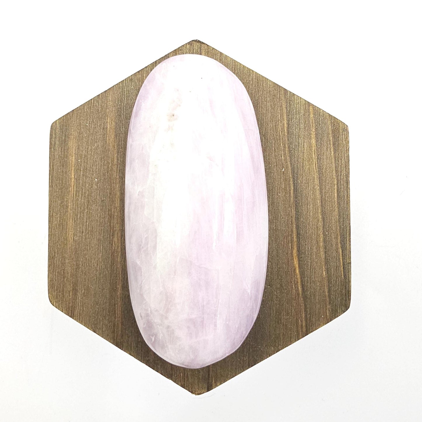 Large Kunzite Crystal Palm Stone - Heart Chakra & Emotional Healing Crystal - 90g
