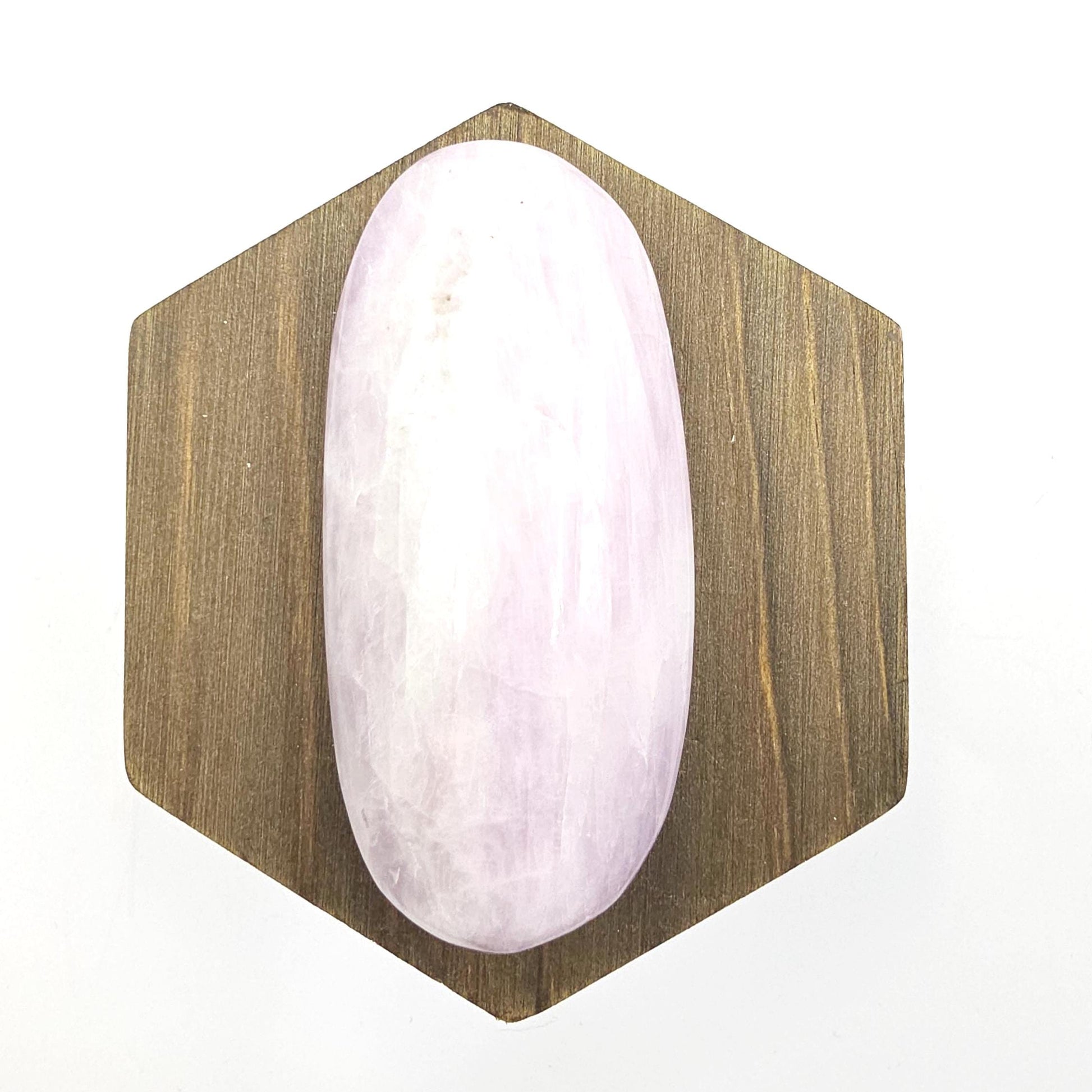 Large Kunzite Crystal Palm Stone - Heart Chakra & Emotional Healing Crystal - 90g