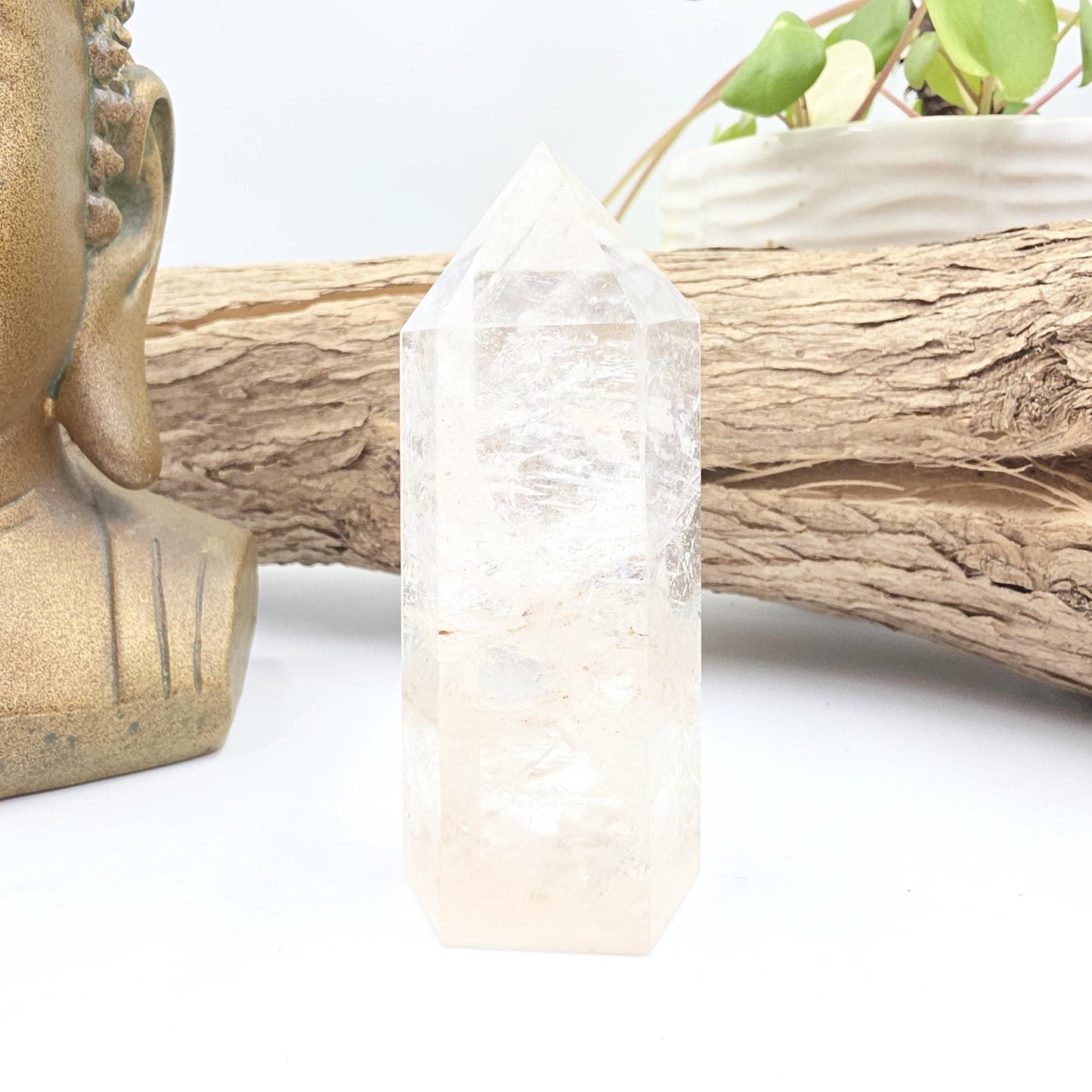 Pink Himalyan Quartz Tower – Heart Chakra, High Vibration & Spiritual Awakening Crystal, 145g