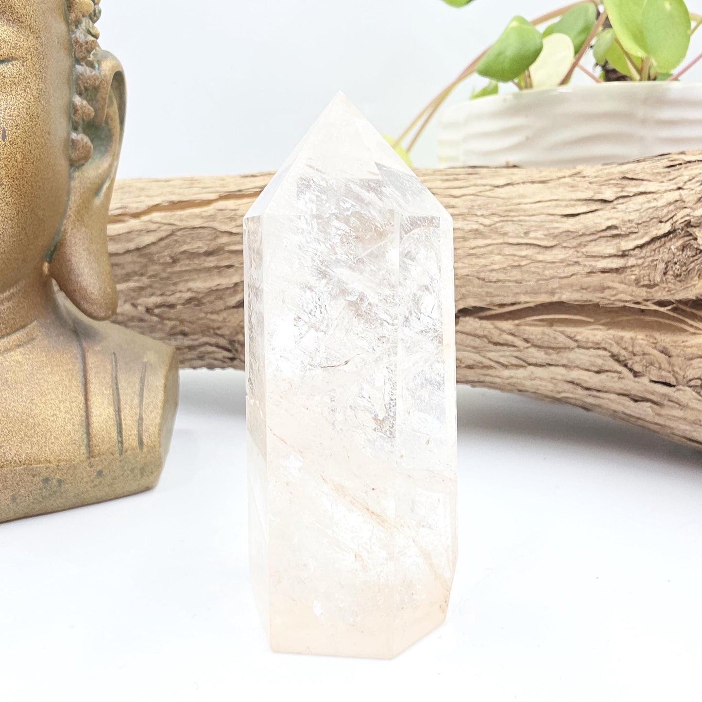 Pink Himalyan Quartz Tower – Heart Chakra, High Vibration & Spiritual Awakening Crystal, 145g